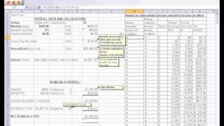 PAYROLL EXCEL  TAX TABLE TRICKS [upl. by Nabila]