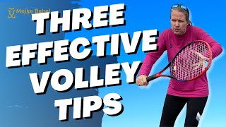 THREE SIMPLE Tennis Volley tips that made me worldclass [upl. by Kanor30]