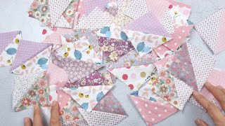 Patchwork Tips for Beginner Sewing Basic patchwork sewing method [upl. by Aicilat]