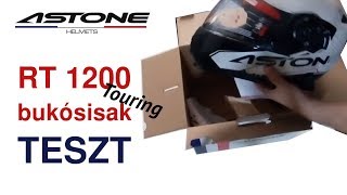 Astone RT1200 Touring felnyitható bukósisak teszt [upl. by Eisdnyl130]