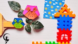 Origami paper owl🦉  in 2 MINUTES Easy Origami Owl Tutorial Owl Easy Step by Step [upl. by Idnib]