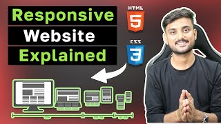 Responsive Website Design Explained With Practical Example  Hindi [upl. by Nnylyaj]