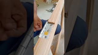 hinges fittingwindow hinges installationshorts hingeswoodworkrjsubscribe [upl. by Ravel102]