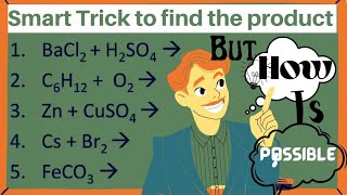 How to find Products of a Chemical Reactions  predicting the Product of a Chemical Reactions [upl. by Dalston]