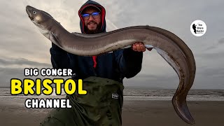 Big Fish Massive Conger Eel Wayne Hand Bristol Channel 4K [upl. by Fidelia124]