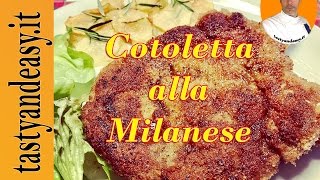 Cotoletta alla Milanese  Ricetta Originale Milanese [upl. by Sudnak]