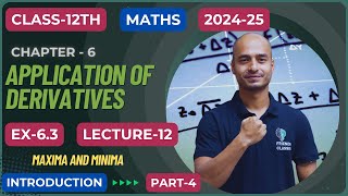 Class 12thEx63MAXIMA AND MINIMA  part4 IntroductionCHAPTER 6 APPLICATION OF DERIVATIVES [upl. by Asilrac960]