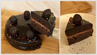 Only 3 Ingredient Chocolate Cake On tawa  No Cream No Oven Kadai Eggs Super Easy Chocolate Cake [upl. by Damal]