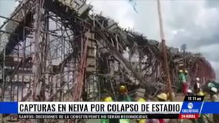 Exalcalde de Neiva se entregó por tragedia en el estadio Plazas Alcid [upl. by Ahsyad]