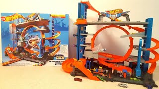 Hot Wheels City Ultimate Garage Playset with Automatic Lift Jump Loop Shark Attack [upl. by Ruomyes183]