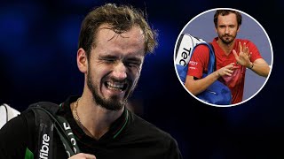 Daniil Medvedevs SHOCK Meltdown Threatens to Quit ATP Finals After Penalty [upl. by Ynohtnaluap]