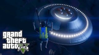 GTA 5 PS4  UFO PADANG PASIR RAHASIA UFO GTA 5 [upl. by Hsinam324]