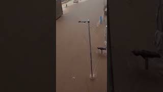 Málaga flood turns street into rivershorts [upl. by Tilla]