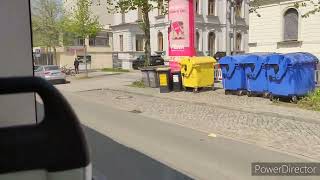 CVAG Chemnitz Tram Linie 4 Hauptbahnhof  Zentralhaltestelle [upl. by Sheply]