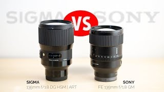 Sony 135mm f18 GM vs Sigma 135mm ART Review amp Comparison [upl. by Ailemor840]