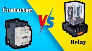 Contactor Vs Relay । Difference bw Contactor amp Relay [upl. by Ahsirat]