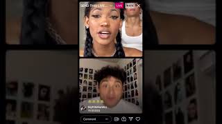 Tiktokers Samuel Adrian and Bria Lana argue on IG Live about Viral TikTok Videos  042721 [upl. by Rasia]