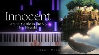 Jeo Hisaishi  Innocent Laputa  Castle in the Sky  Pianocover  Synthesia [upl. by Kemme143]