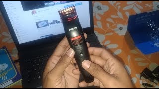 Phillips Trimmer QT401115 Unboxing amp review in Hindi [upl. by Vacla967]