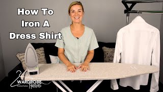 How to Iron a Mens Dress Shirt [upl. by Joanna]