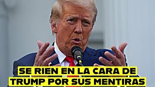 Presentador de podcast se RÍE EN LA CARA DE TRUMP por una mentira descarada [upl. by Rakso820]