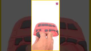 Learn How to Make London Bus with Play Doh shorts [upl. by Nezam]