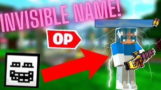 Pixel Gun 3D How to Get an INVISIBLE NAME [upl. by Ennaeirb313]