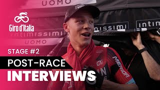 Giro dItalia 2023  Stage 2  Postrace Interviews [upl. by Niehaus]