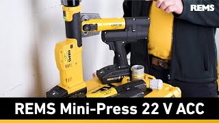 REMS MiniPress 22 V ACC [upl. by Cicenia971]