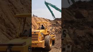 Compacting and backfilling a Trench  Core trench of a earthen dam [upl. by Tyika328]