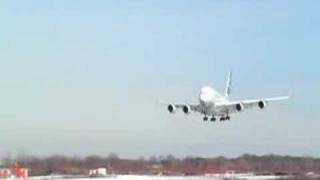 Airbus A380 Landing at JFK Airport [upl. by Aztilem]