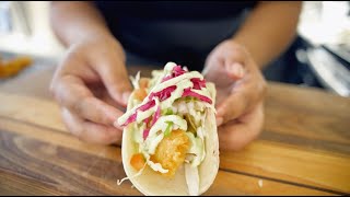 The ONLY crispy fish taco recipe you need [upl. by Ynohtnaed]