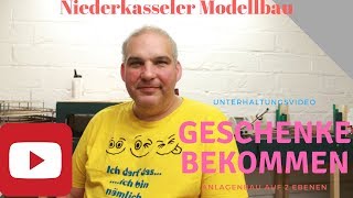 Bescherung bei Niederkasseler Modellbau UNTERHALTUNGSVIDEO Modelleisenbahn Moba Eisenbahn [upl. by Neeluj]