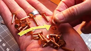 Copper Rivets My Favorite Tools and Technique for Success [upl. by Ardeed]