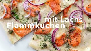 Flammkuchen mit Lachs [upl. by Feil]