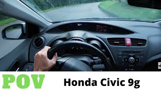 2012 Honda Civic 9g 18 iVTEC 4K POV Test Drive 9  Country driving City driving ECON ON… [upl. by Gnet]