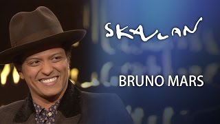 Bruno Mars Interview  quotLets talk politics guysquot  Part 1  SVTNRKSkavlan [upl. by Hillell]