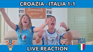 CROAZIA  ITALIA 11 LIVE REACTION SCATENATA [upl. by Mcgurn]