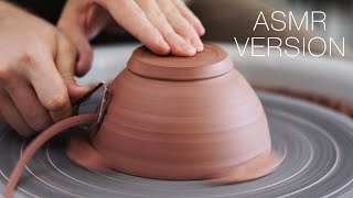 Throwing and Turning a Pottery Bowl with Crosssections — ASMR Version [upl. by Vasiliu900]