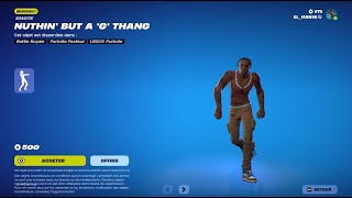 SNOOP DOGG NOUVELLE DANSE quotNUTHIN BUT AA G THANGquot SUR FORTNITE Avec le son [upl. by Nylyram]