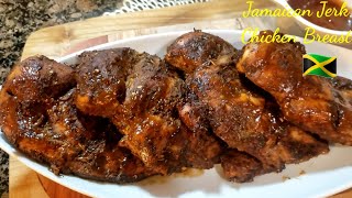 Oven JERK CHICKEN with Jerk BBQ Sauce absolutely tasty [upl. by Naesad]