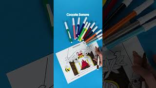 🖍 Colora il camino della Befana  Coccole Sonore shorts [upl. by Ennayelsel]