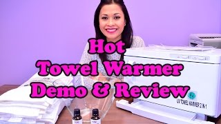 Amazing Facial Steam Towel Warmer Demo amp Review [upl. by Lyrad]