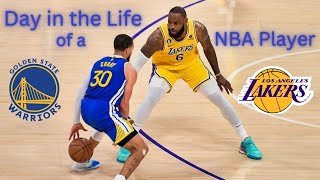 Day in the Life of a NBA Player Lakers v Warriors [upl. by Salba573]