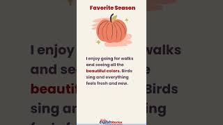 Favorite season  Learn English through short story level 1  Daily English Stories [upl. by Enorel]