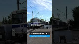 Edmonton U2 LRT at Health SciencesJubilee Station [upl. by Proffitt]