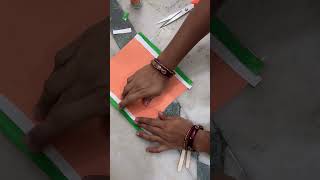 How to make paper fan DIY Hand origami fan shortsvideo shorts viralvideo viralreels [upl. by Acsot]