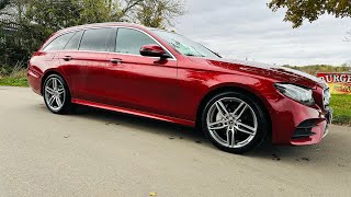 MERCEDES E220d quotAMGLINE PREMIUM PLUS quot ESTATE quotAUTOquot 2017 REG  PAN ROOF  MASSIVE SPEC [upl. by Thorin128]