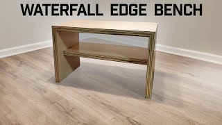 Waterfall Edge Plywood Bench [upl. by Mini]