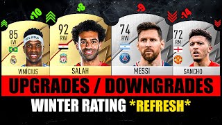 FIFA 22  BIGGEST WINTER UPGRADES amp DOWNGRADES 😱🔥 ft Salah Messi Sancho… etc [upl. by Atazroglam]